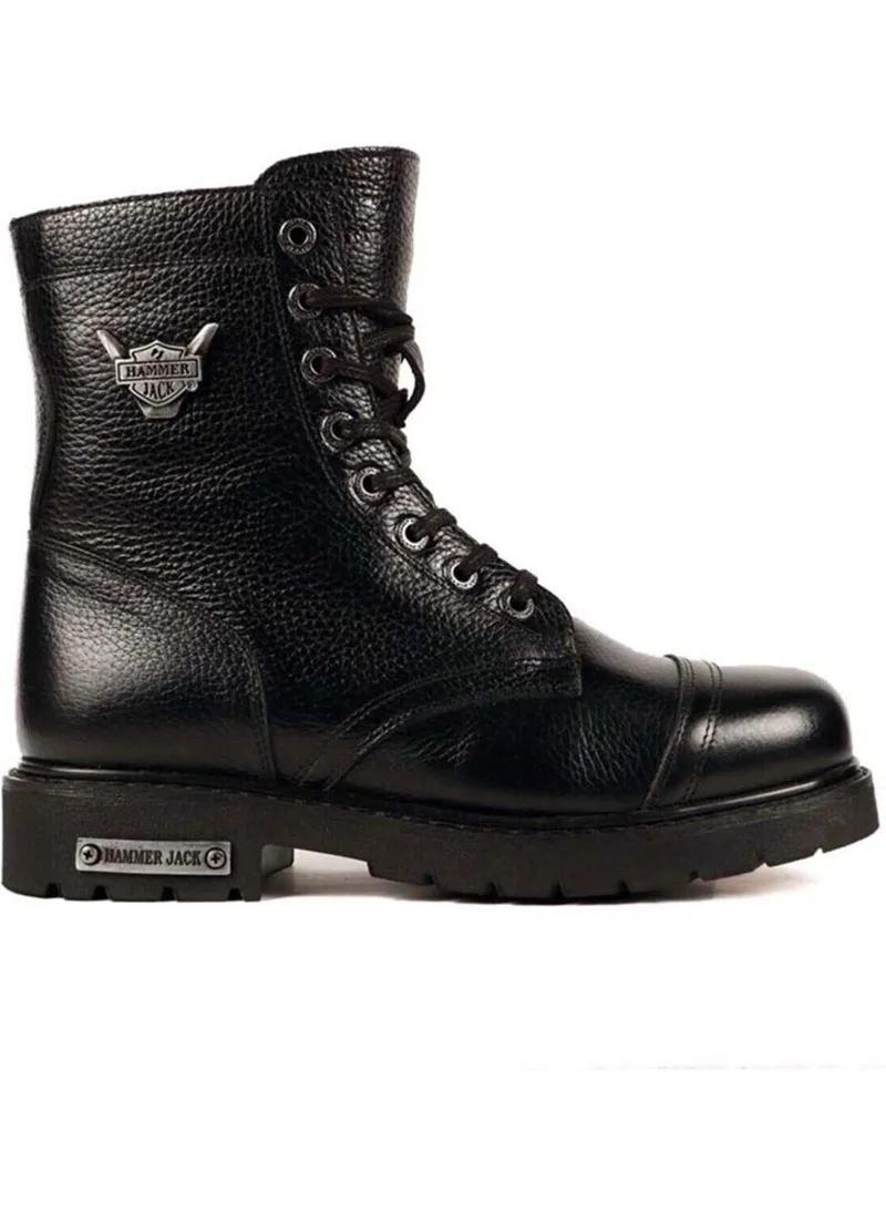 Hammer Jack Black Floater Leather Men's Boots 102 18505 V5