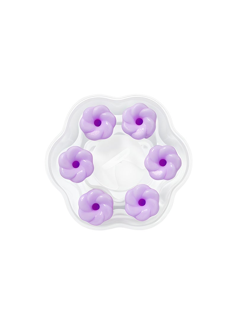 EARMOR E06 Purple Floral Sleep Earplugs, Nano‑Soft Foam + AirSkin, 36 dB SNR, ~60s Slow‑Rebound, Side‑Sleeper Comfort, Reusable, Single Size (3 Pairs), Small Fit for Women & Kids, Quiet Focus for Sleep/Work/Study/Travel/Festivals, Exquisite Packaging, Beautiful Box — Ideal Gift for Ramadan, Valentine’s Day, Mother’s Day - Image 5