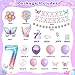 KISPATTI 7th Birthday Decorations for Girl 7 Year Old Birthday Decorations Girl Butterfly Bday Decor Happy Bday Banner Pink and Purple Balloons Seven Bday Decor - Image 4