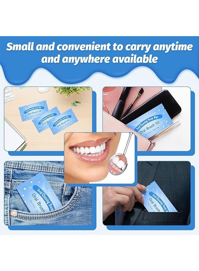 Generic 40 Pcs Disposable Finger Brush Teeth Wipes, Surface Deep Cleaning Teeth Wipe Oral Brush, Adults Teeth Mouth and Gums Dental Cleaning, Oral Cleaning Cloth with Finger Cover  - Image 3