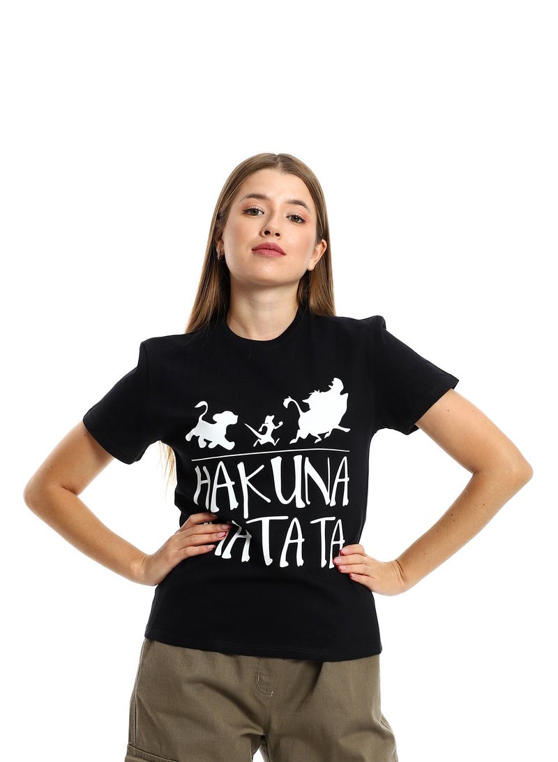 Mesery Cotton Printed T-Shirt For Women  - Image 1