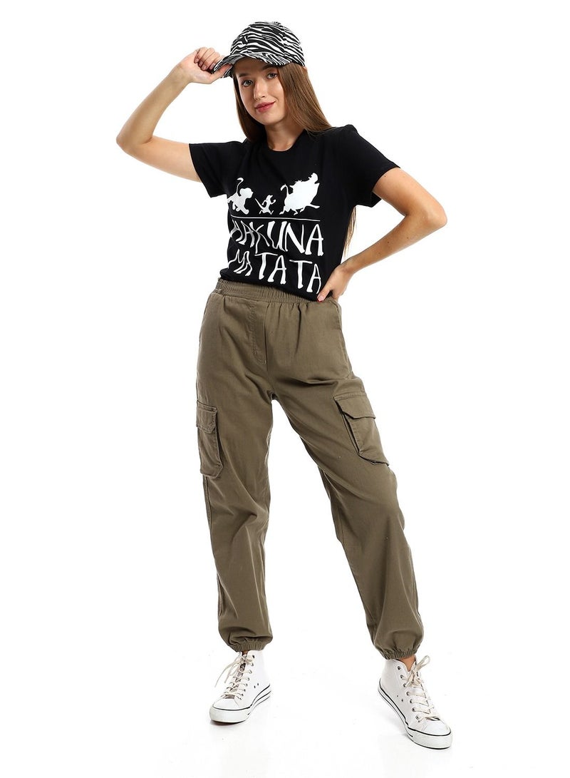 Mesery Cotton Printed T-Shirt For Women  - Image 5