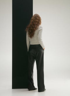 MANGO Casual Stripped Crew Neck Cardigan  - Image 2