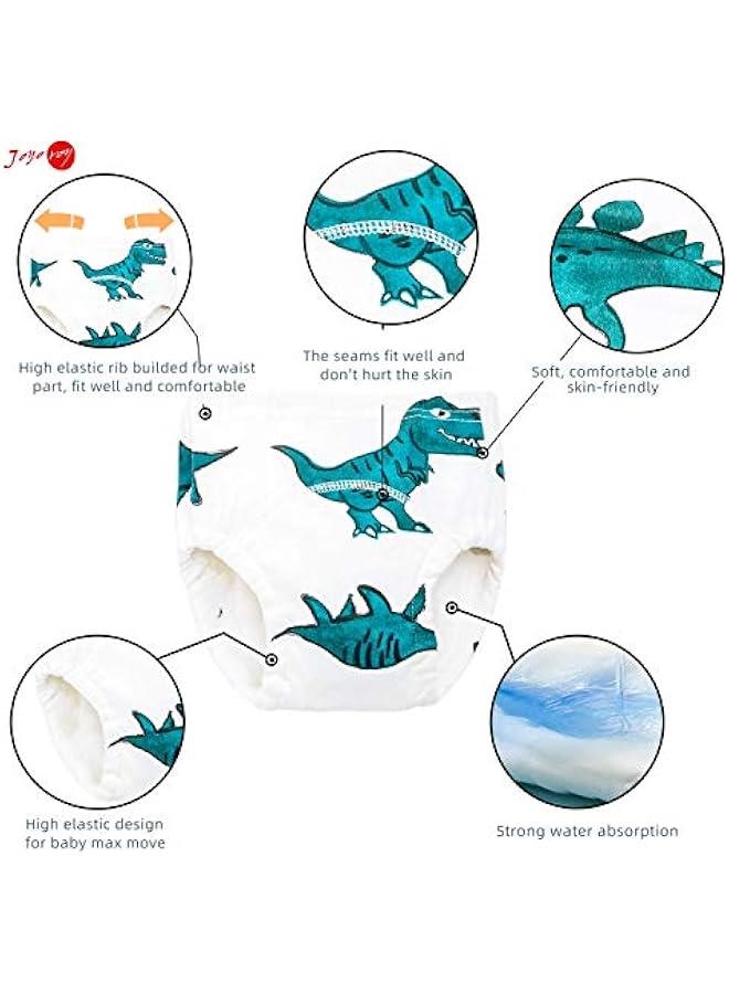 Toddler Potty Training Pants -  Baby 4 Packs Cotton Toddler Training Underwear for Boy and Girls, Strong Absorbent Training Pants - Image 2