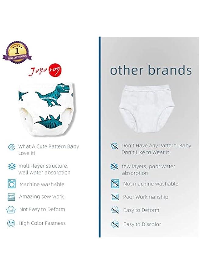 Toddler Potty Training Pants -  Baby 4 Packs Cotton Toddler Training Underwear for Boy and Girls, Strong Absorbent Training Pants - Image 4