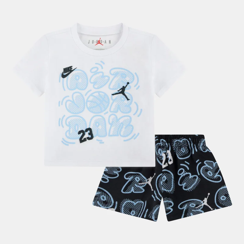 Nike Kids' Movement Lines T-Shirt and Shorts Set