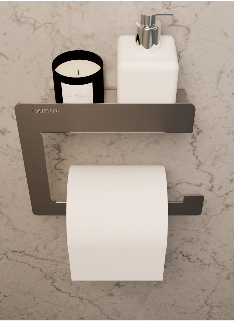OXINOX Paper Holder with rack stainless steel, 17 cm, color silver , type S304  - Image 2