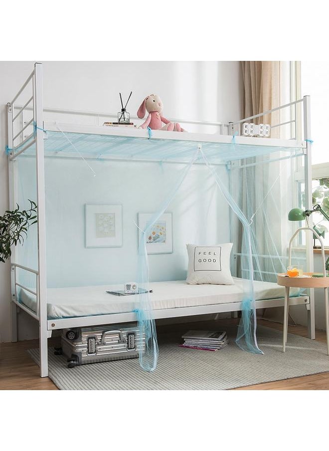 Bluejw - College Student Dormitory Mosquito Net 1.0m Bed 0.9 Grain Net Single 1.2 M Household Upper And Lower Bunk Bed 1 M Cotton - Image 1