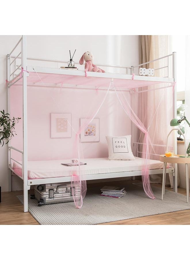 Bluejw - College Student Dormitory Mosquito Net 1.0m Bed 0.9 Grain Net Single 1.2 M Household Upper And Lower Bunk Bed 1 M Cotton - Image 1