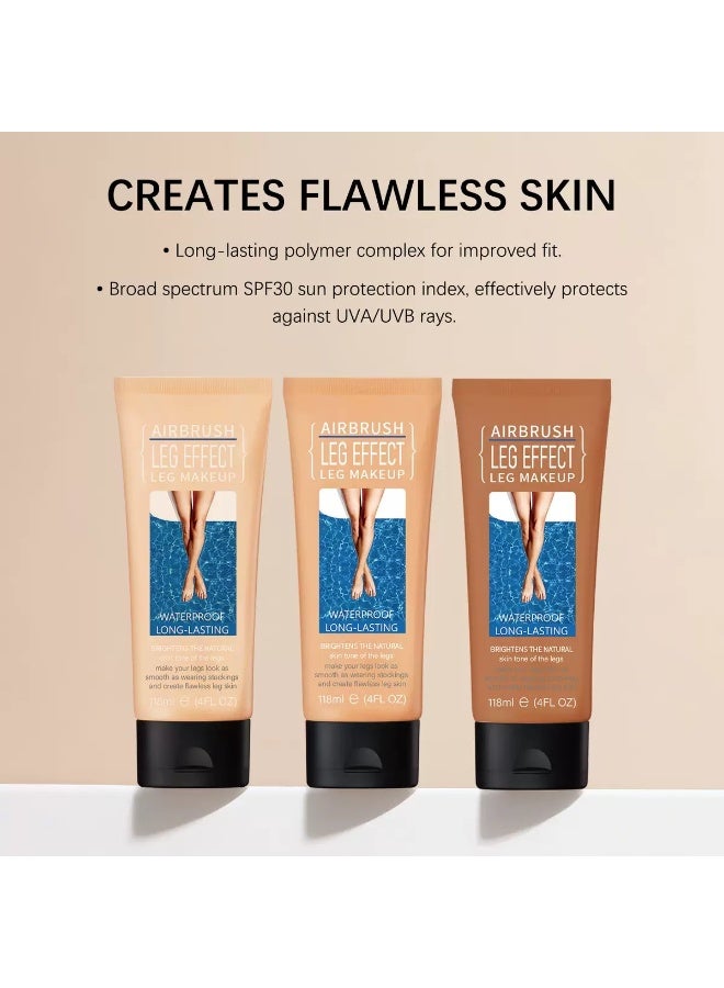 Leg Makeup Waterproof No Transfer, Leg Cover up Makeup Long Lasting Body Foundation(FAIREST GLOW) - Image 3
