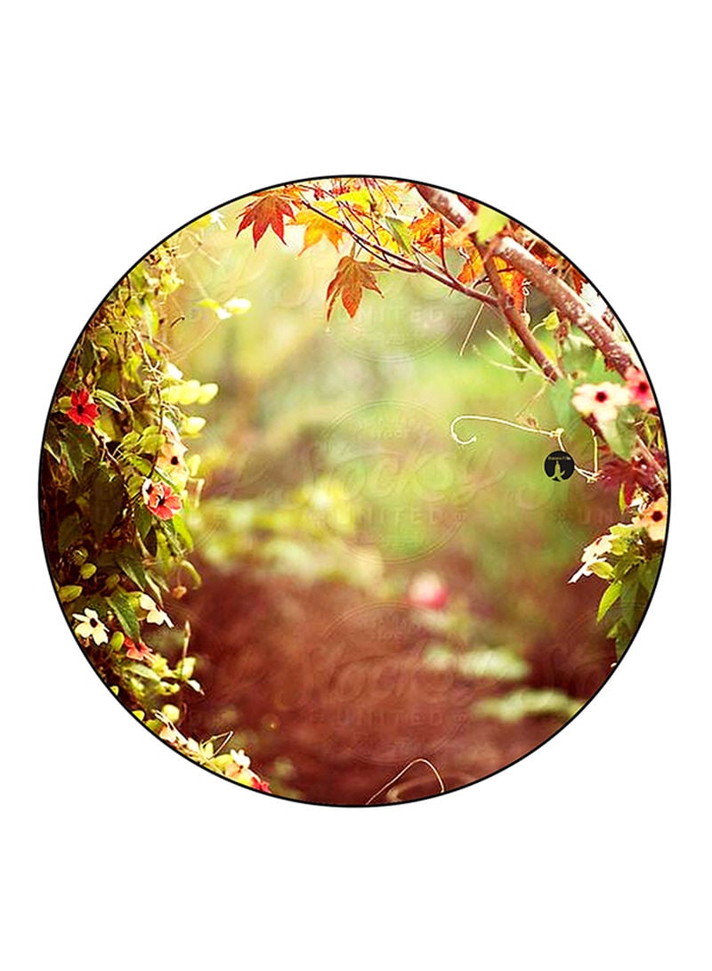 RKN Nature Printed Fridge Magnet  Round  Multicolour - Image 1