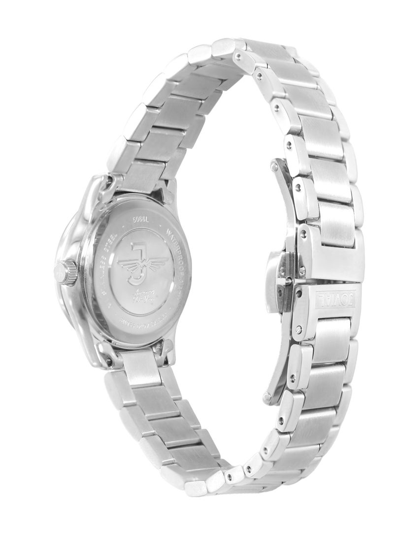 Jovial JOVIAL 5066LSMQ01ZE Women's Fashion Stainless Steel watch. 26mm, White  - Image 3
