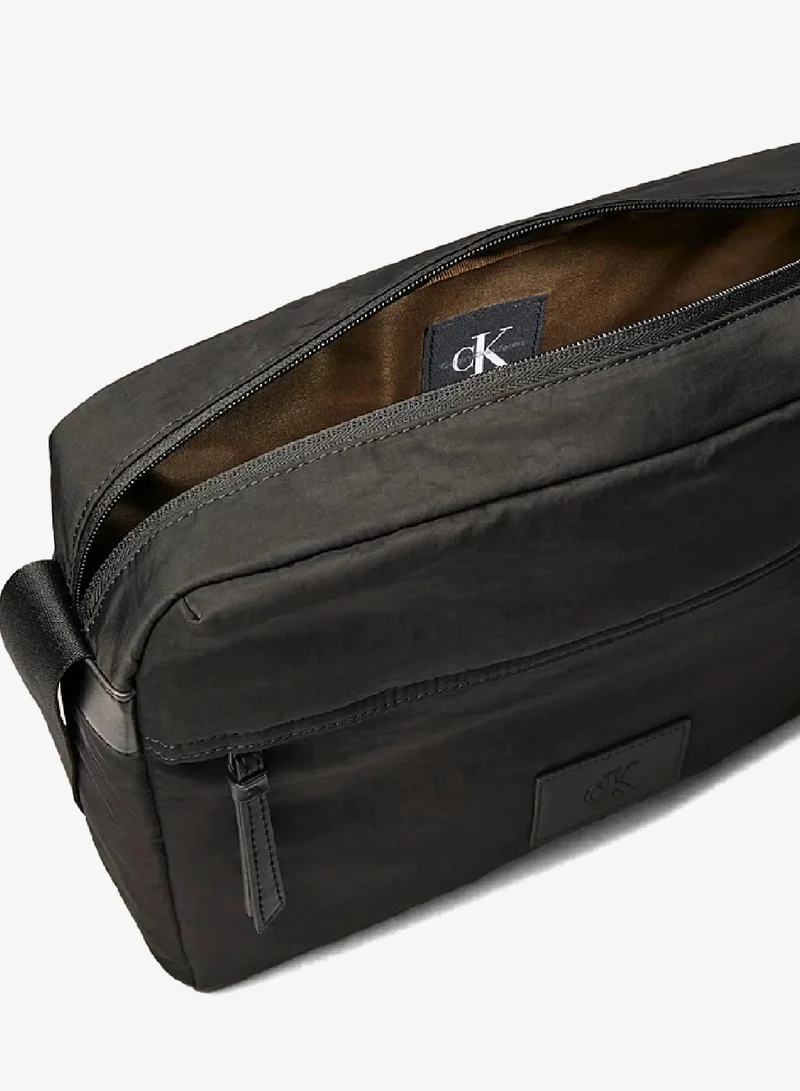 Calvin Klein Jeans Black Crossbody Flight Bag for Men | Best Price UAE