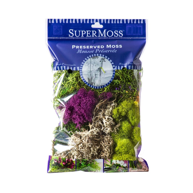 SuperMoss SuperMoss (23310) Moss Mix - Best Sellers, 80.75 Cubic Inch Bag (Appx. 2 Ounce)  - Image 1
