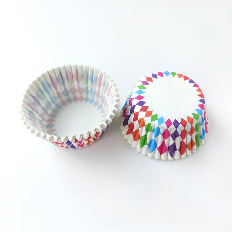 100/200 Boxes Of Cake Paper Liners, Cupcake Baking Cups, Printed Snow Pastry Packaging Paper, Food Paper Liners - Image 1
