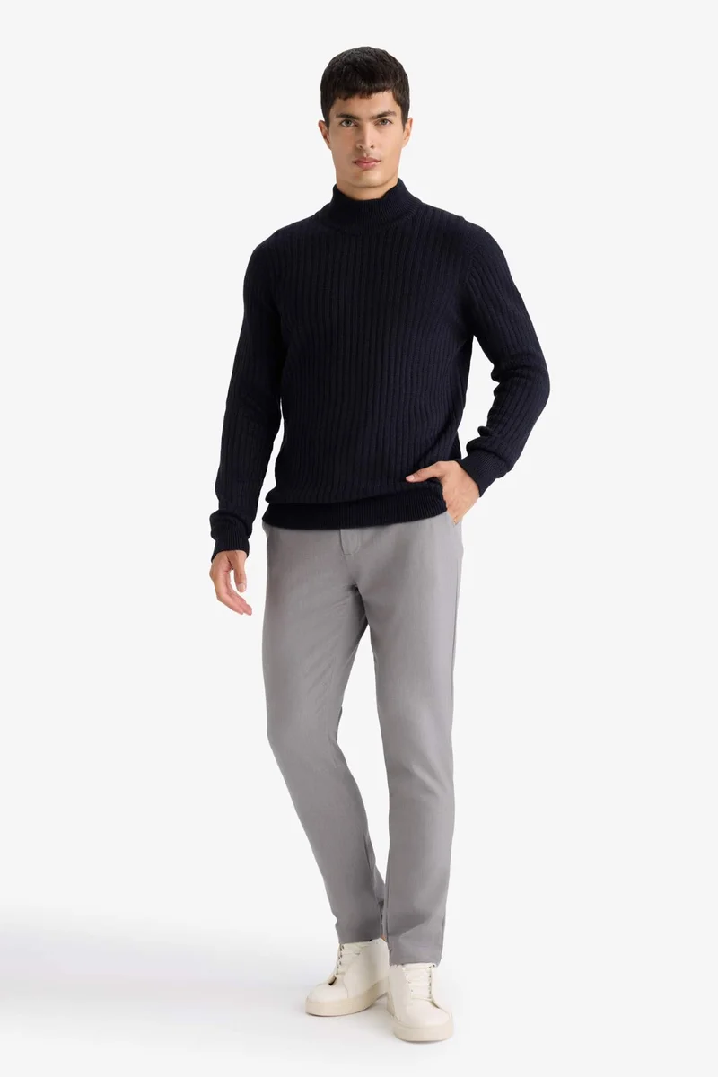 ديفاكتو Standard Fit Turtleneck Knitwear Pullover