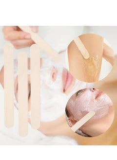Generic 100 Pieces Large Wooden Wax Sticks Wax Applicator Sticks Body Hair Removal Sticks Applicator Spatula  - Image 5