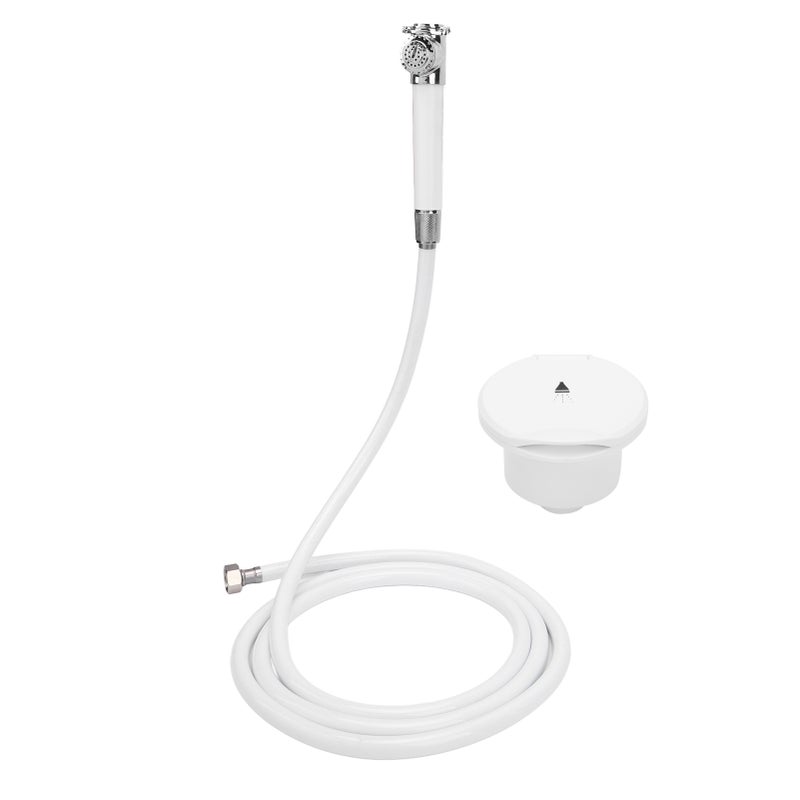 Recessed Shower Head Portable Mini Boat Shower Head Hand Pressed 316 Stainless Steel PVC Shower Head Sprayer for RV Yacht Motorhomes 2.5M/ 8.2ft Water Pipe - Image 1