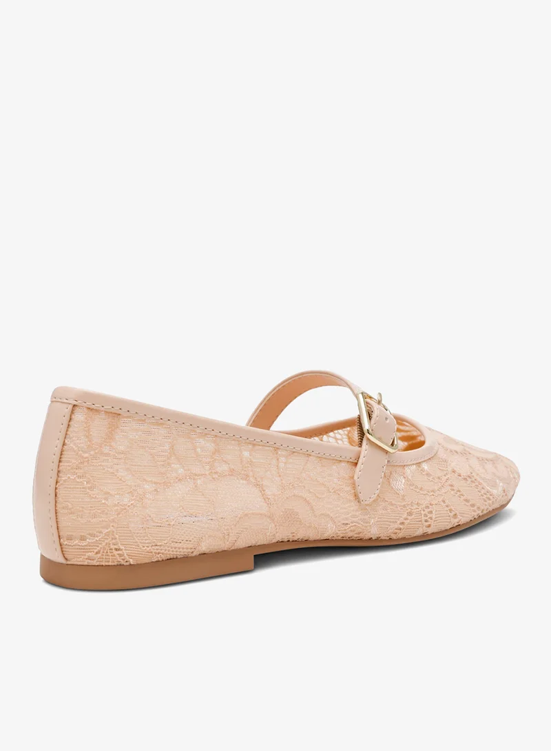 ستيف مادن Steve madden wildflower-l women's blush lace ballerinas shoes