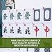 drizzle 36mm Numbered Mahjong Game Set 142 Portable 146 Premium Tiles with Instructions Beginner Manual Travel Family Leisure Time MahJong - Image 4