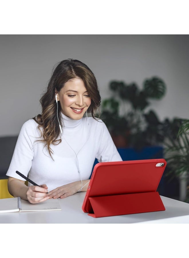 iPad (A16) 11th Generation Case 11 Inch 2025, iPad 10th Generation Case 2022 10.9 Inch with Pencil Holder, Soft TPU Back Slim Smart Protective Trifold Stand Cover, Auto Wake/Sleep - Image 4