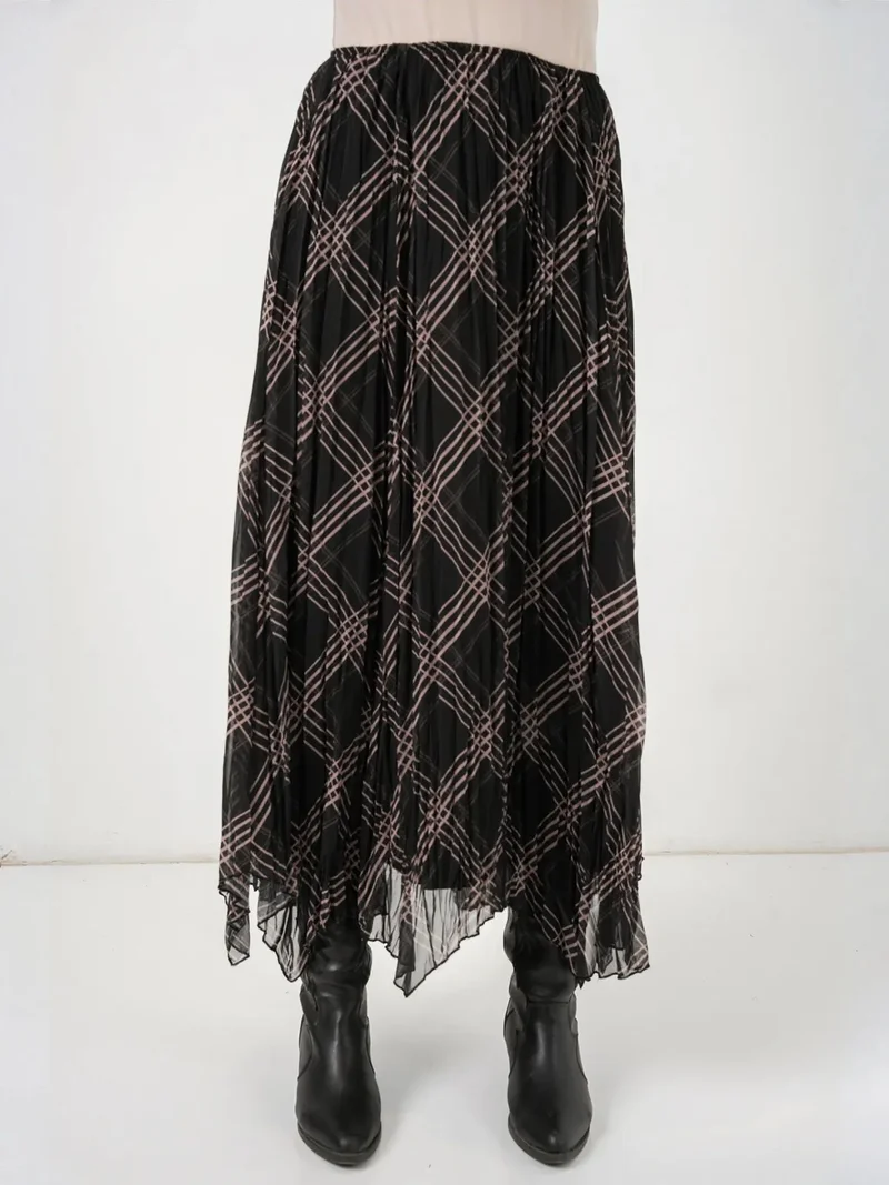بيغ دارت BDART Asymmetrical Patterned Maxi Skirt