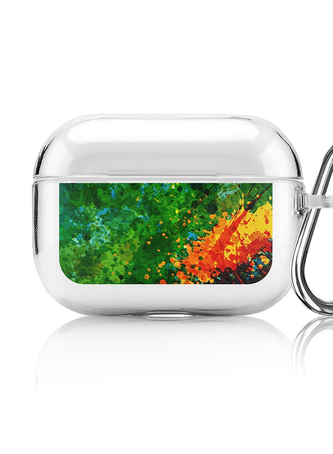 ستايلايزد كلاسيك حافظة مطبوعة شفافة لسماعات أبل Airpods 2/1 Soft TPU Gel رقيقة شفافة غطاء مرن - حرف واحد فقط مخصص حرف أولي نمط الأزهار الأبجدية - A (بني) - Image 1