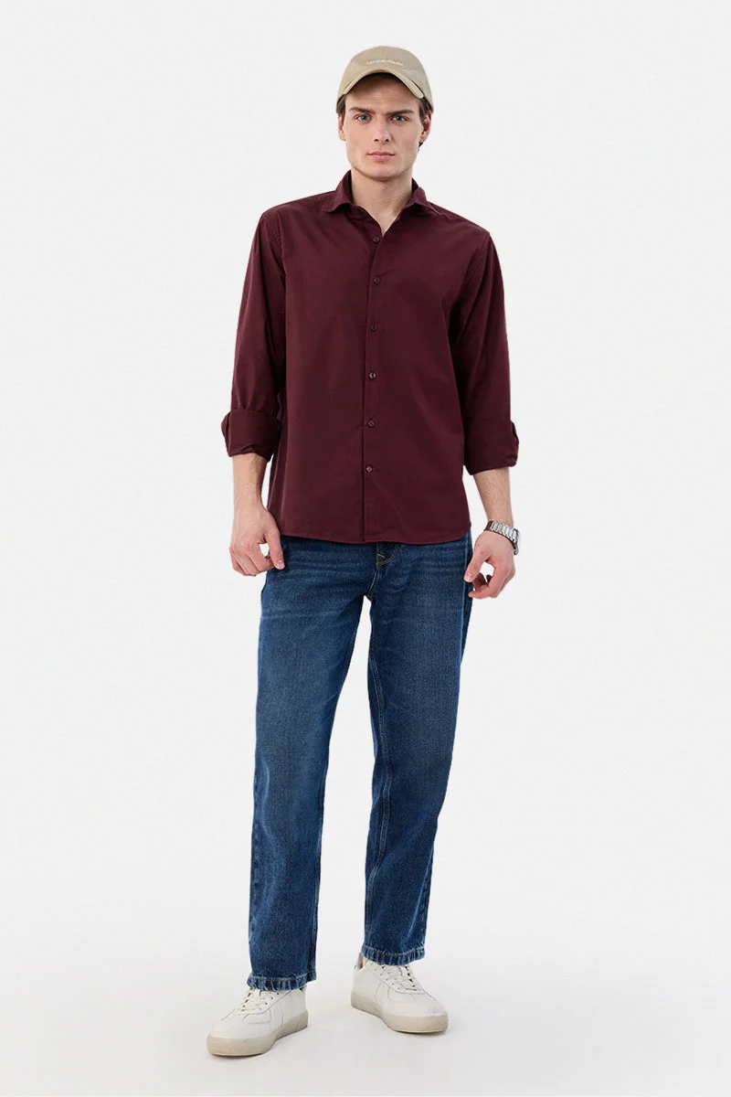 سنيتش قميص قطني % بقصة عادية