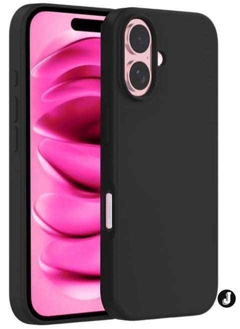 "New Liquid Silicone Case for iPhone 16 Plus – Ultra Slim Design with Soft Anti-Scratch Microfiber Lining & Drop Protection"