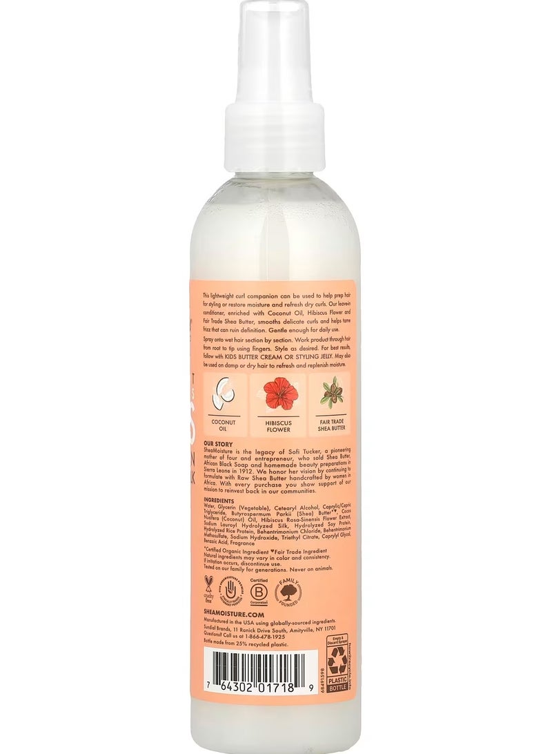 SheaMoisture, Kids, Leave-In Conditioning Milk with Shea Butter, Thick, Curly Hair, Coconut & Hibiscus, 8 fl oz (237 ml) - Image 2