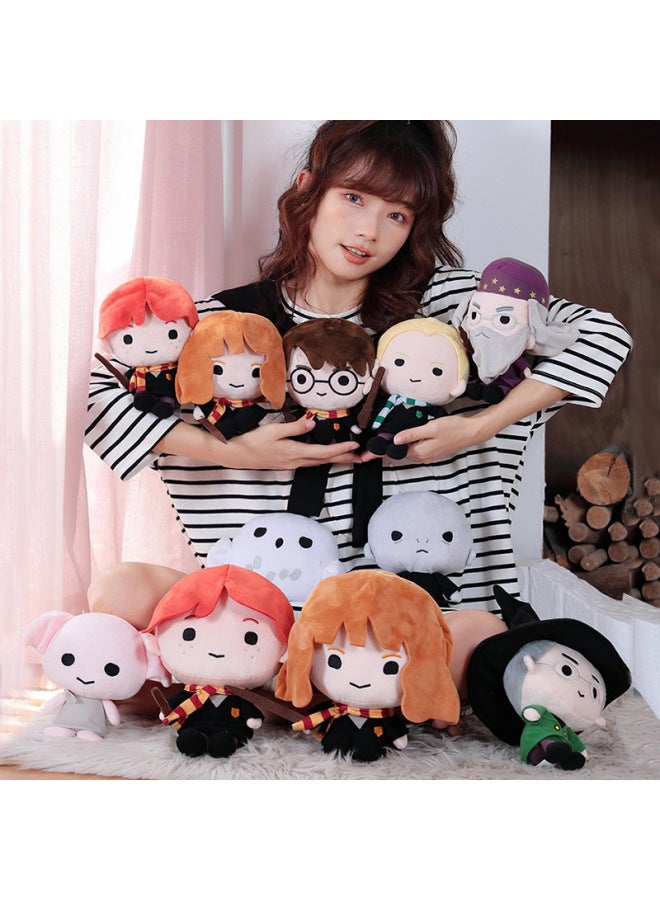 Authentic Harry Potter Hermione Ron Malfuku Folds Plush Toy Peripheral Doll Cartoon Doll Gift-Specifications:Genuine-Color:28CM Glass Beast - Image 3