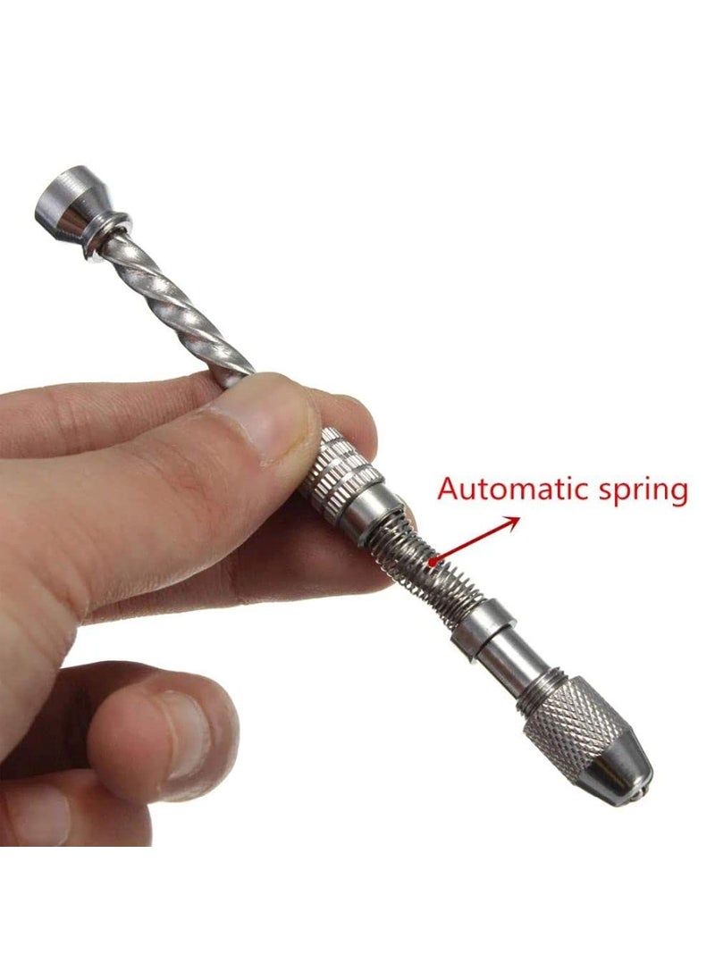 DIY Crafts Diy Crafts CT-DIY-HI-27192 Pin Vise Wood Spiral Hand Push Drill Chuck Micro Twist Bit, # 2, Drill (Multicolor)  - Image 4