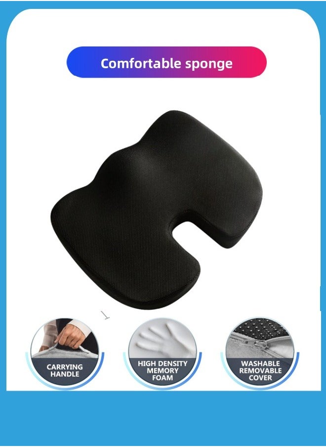 Generic - Everlasting Comfort Memory Foam Seat Cushion Auto Seat ， Office Chair Cushion , Sciatica & Back Pain Relief ，Pressure Relief，Supportive Foam  Non-Slip Seat Cushion for Car (Mesh breathable） - Image 1