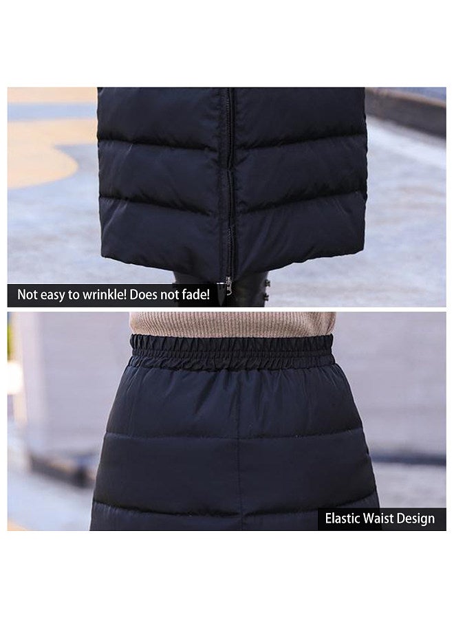 Winter Half-Length Apron Winter Skirt Women's Thickened Down Cotton Skirt - Image 2