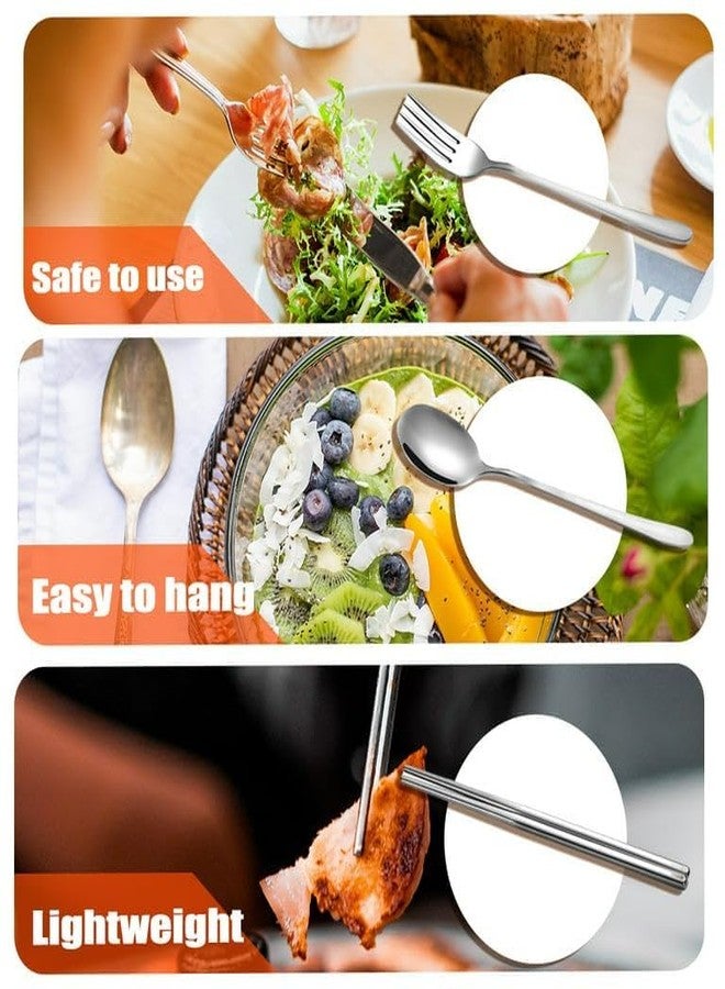 KAPO 3-Piece Portable Stainless Steel Cutlery Set with Travel Case | Spoon, Fork, & Chopsticks | Reusable, Lightweight & Eco-Friendly | Ideal for Office, Travel & Picnic - Brown - Image 3