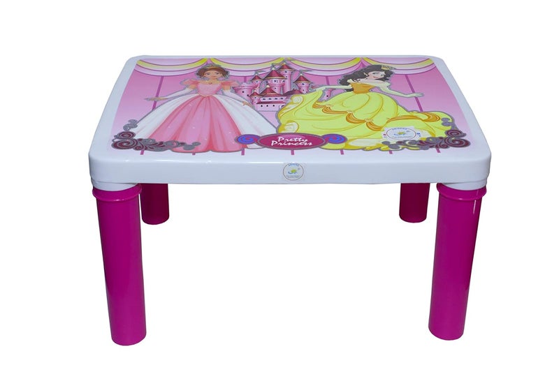 ARISERS One Step Ahead ARISERS SPL Pink Bed Table Studying with Printed Princess Specially for Girls Plastic Bed Table for Kids 