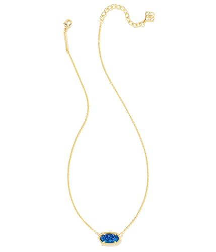 Kendra Scott Elisa Pendant Necklace Gold Cobalt Blue Kyocera Opal One Size - Image 1