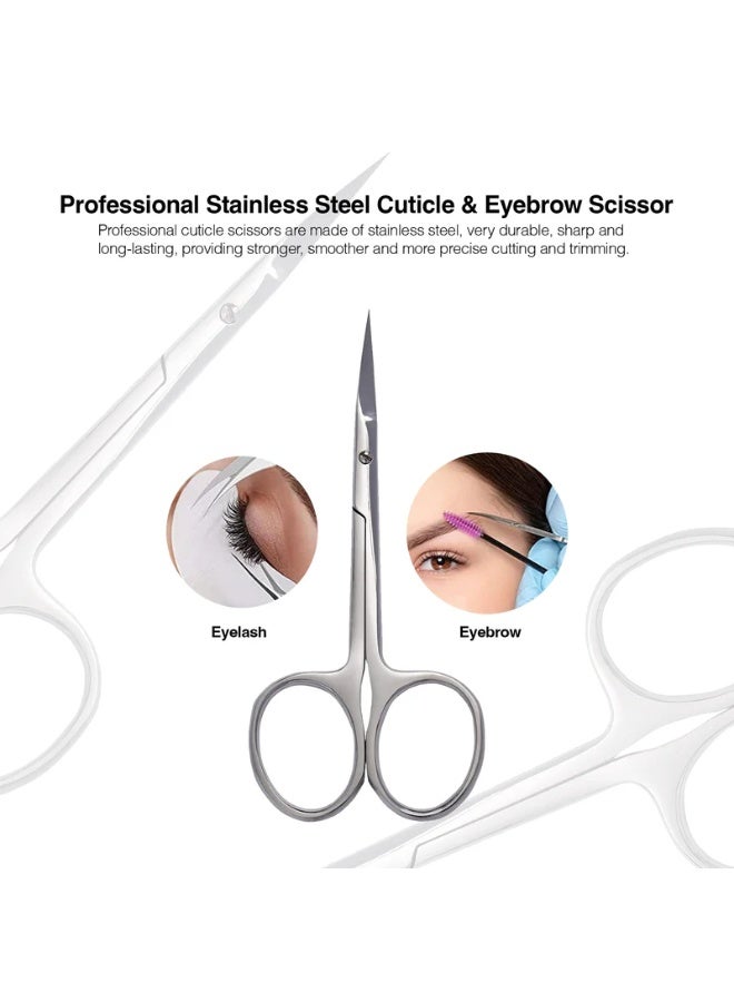 Mariani Professional Stainless Steel Eyebrow Scissor Mariani 2 Pcs - Image 2