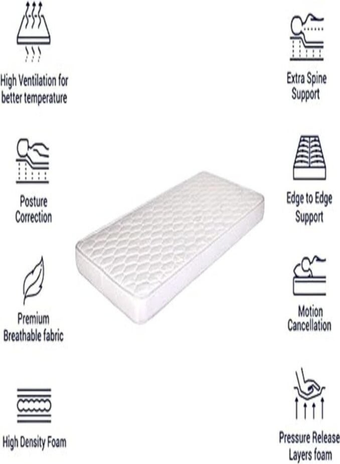 House One Pretty | Bed Mattress 90x190 cm 90x200 cm 120x200 cm 150x200 cm 180x200 High 12 cm - White  - Image 4