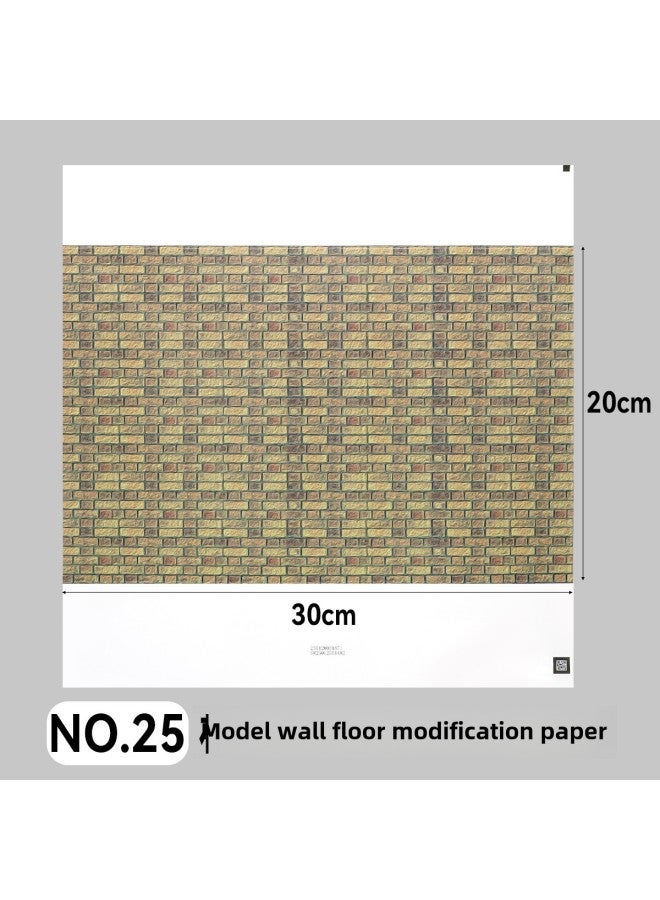 Microscopic Simulation Wall Decal Material Clear Adhesive Backing Multi-Size Plastic Building Model Decoration Sticker DIY-Color:QZ-25  - Image 1