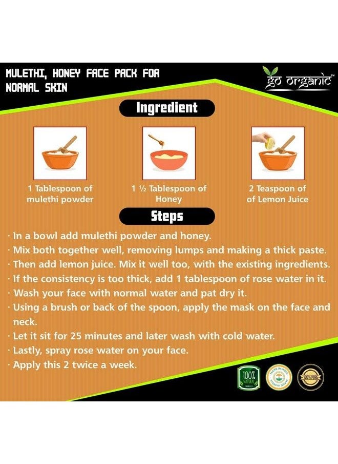 Go Organic عرق السوس / مسحوق موليثي / مسحوق أثيماثورام 250 جرام  - Image 5