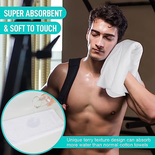 SINLAND Microfiber Gym Towels Sports Fitness Workout Sweat Towel Super Soft and Absorbent 3 Pack 16 Inch X 32 Inch - Image 5