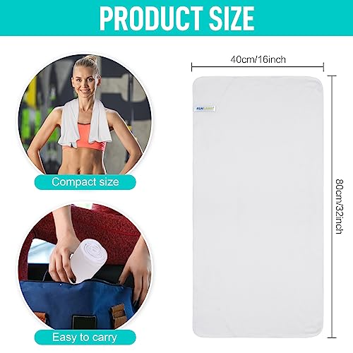SINLAND Microfiber Gym Towels Sports Fitness Workout Sweat Towel Super Soft and Absorbent 3 Pack 16 Inch X 32 Inch - Image 2