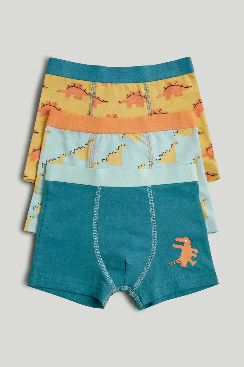 mothercare 3 Pack Dinosaur Trunk Briefs