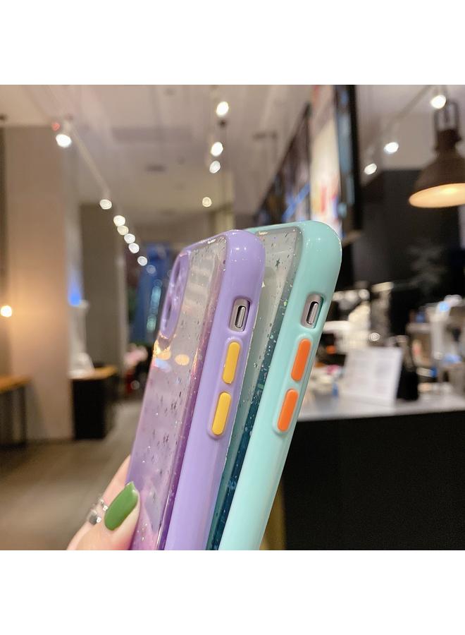 اس-توب جراب هاتف iPhone 14 Plus من مادة TPU اللامعة المتدرجة المرصعة بالنجوم - Image 5