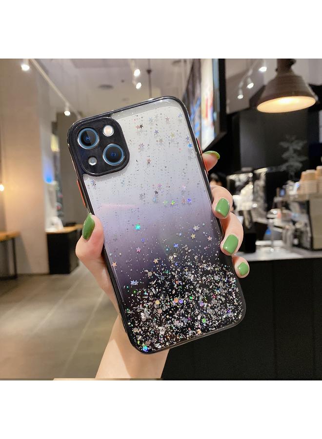 اس-توب جراب هاتف iPhone 14 Plus من مادة TPU اللامعة المتدرجة المرصعة بالنجوم - Image 1