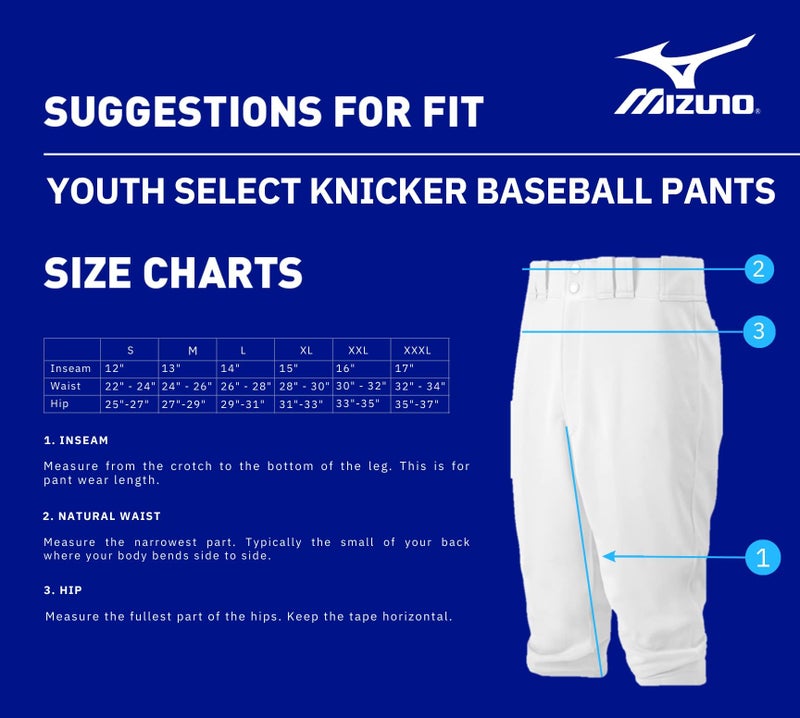 Mizuno Boys Premier Baseball Youth Select Short Pant XXXL White, White, 3X-Large US - Image 4