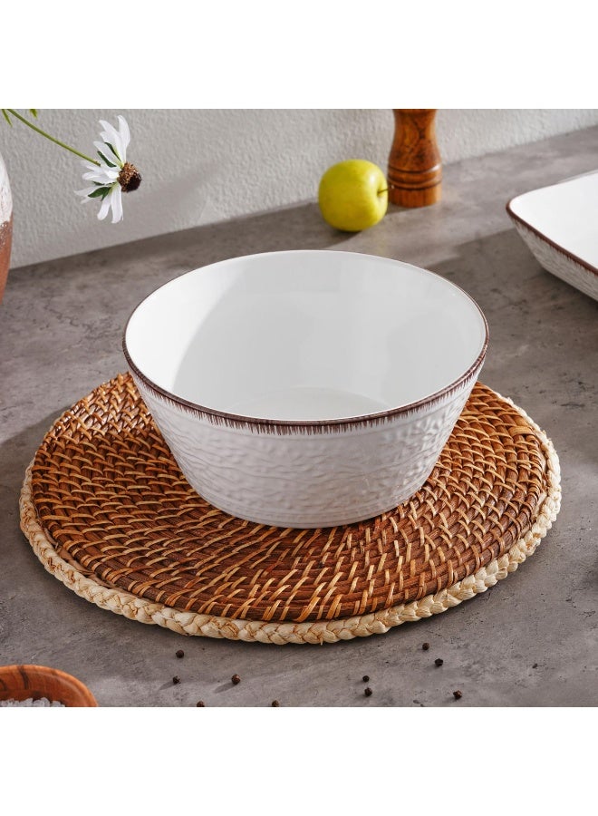 Pan Home وعاء تقديم أبيض للمطبخ - Image 1