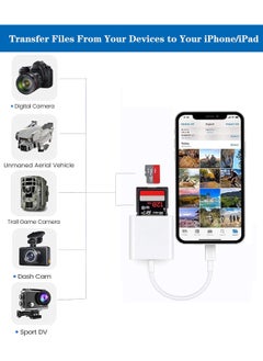 FLOWING SD Card Reader for iPhone/iPad, Micro SD Card Reader with Dual Slots Compatible with iPhone  - Image 4