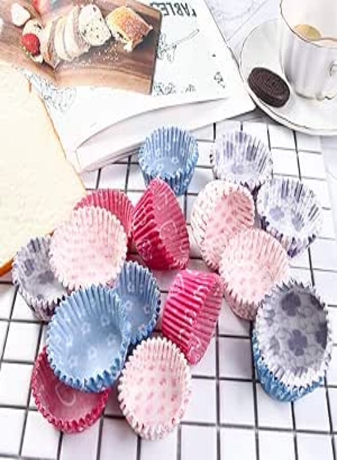 APSAMBR 100pc Cake Cupcake Paper Liner Greaseproof Hot Bun Mini Muffin Cup Chocolate Cases Party Paper Cupcake Cake Baking Cup
